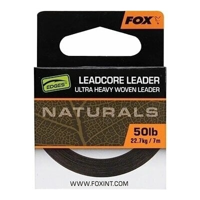 FOX Edges Naturals Leadcore Leader 7 m 50 lbs-22, 7 kg Плетена линия (CAC821)