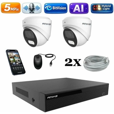Amiko IP 2 kamerový set Ai Dl Dome 1500K2