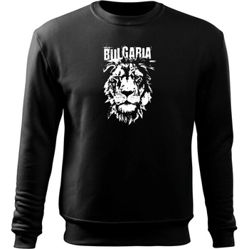DRAGOWA мъжки суитшърт български лъв, черен (37173)