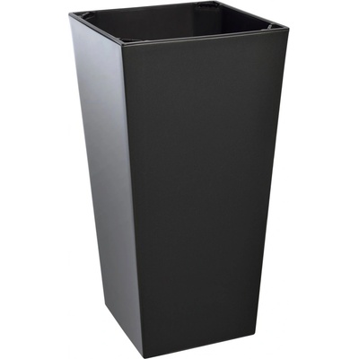 Plastkon Elise 25 Vysoký samozavlažovací květináč 25 x 25 x 47 cm bílý lesklý