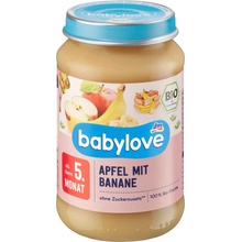 Babylove Bio příkrm jablko & banán 190 g