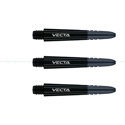 Winmau Vecta plastové s hliníkový topem černé krátké