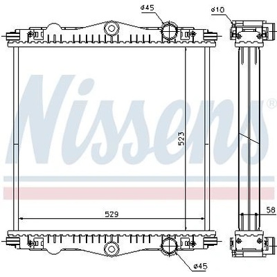 NISSENS 613671 Chladič, chlazení motoru (613671)