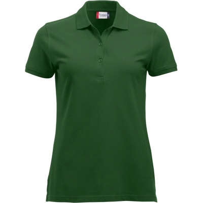 CLIQUE Polokošile Classic Marion S S těžká bavlna krátký rukáv dámská COT67824654000 bottle gree