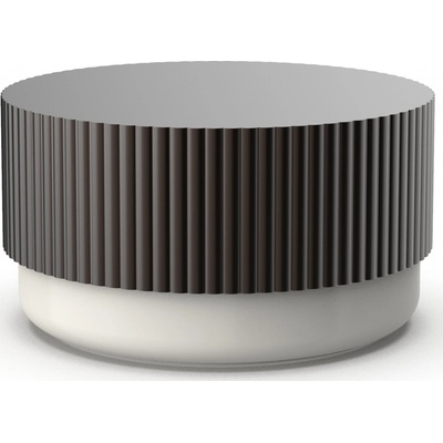 Decor Walther Koupelnová dóza Of Line s hnědým víčkem 16,5 cm krémová