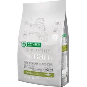 Nature's Protection Nature`s Protection White Dogs Grain Free White Fish Junior Small and Mini Breeds