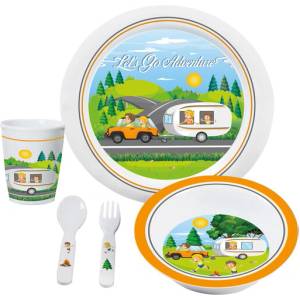 Brunner Детски меламинов сервиз Brunner LET’S GO ADVENTURE, 5 части (917076)