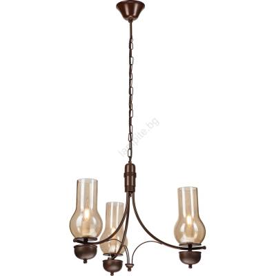 Brilagi - LED Пендел COTTAGE 3xE14/40W/230V дъб/кафяв (BG1518A)