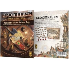 Gloomhaven Jaws of Lion Removable Sticker Set & Map