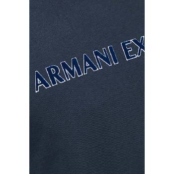 Giorgio Armani Памучна тениска Armani Exchange в тъмносиньо с принт 6DZTBD ZJ3VZ (6DZTBD.ZJ3VZ)