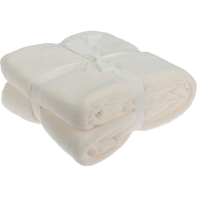 Homestyling Deka fleece Essentials krémová 180x230
