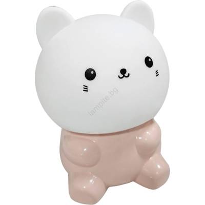 Baterie Centrum LED RGBW детска сензорна лампа LED/1W/5V USB 1200 mAh котка (BC0703)