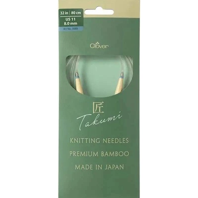 Clover kruhové otočné fixní jehlice Pro Takumi 80cm 8mm
