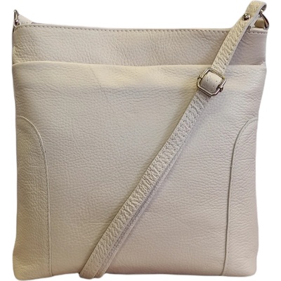Vera Pelle dámská crossbody kabelka kožená světle 1511 latte D37 béžová
