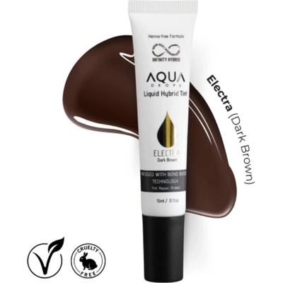 Infinity Aqua Drops hybridní tekutá barva na obočí Electra Dark Brown 15 ml – Zboží Dáma
