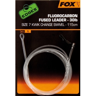 Fox Edges Fluorocarbon Fused Leader 30lbs Kwik Change Swivel vel.7 115cm