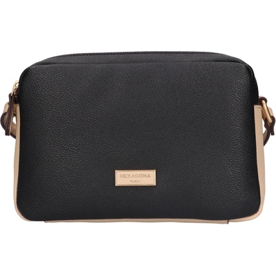 Hexagona dámská crossbody kabelka Tolla černo-béžová