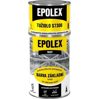 BARVY A LAKY TELURIA EPOXID Epolex základ profi S2300 0110+tužidlo 1,18kg šedá