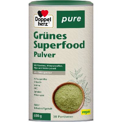 Doppelherz Зелен суперхранителен прах pure - 600 г