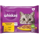 Whiskas Cat hydinový výber Kuracie Kačacie Morčacie v želé 4 x 85 g
