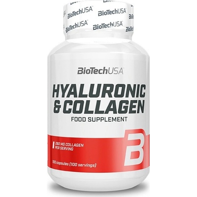 BiotechUSA Hyaluronic & Collagen 100 kapsúl