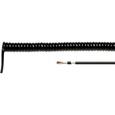 Helu 85905 špirálový kábel Li12YD11Y 1000 mm / 4000 mm 2 x 0.14 mm² čierna