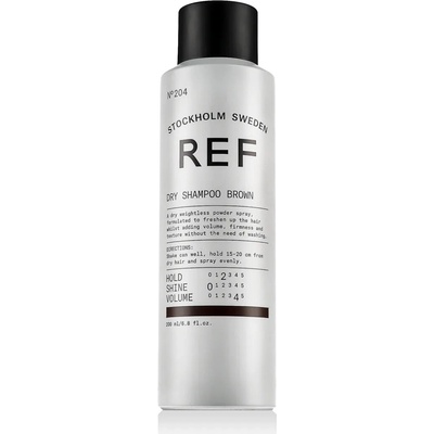 Ref Stockholm Dry Shampoo Brown N°204 suchý šampon pro tmavé vlasy 200 ml