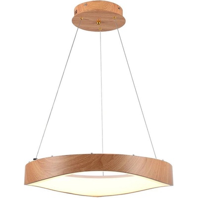 V-TAC 25w led Пендел Дизайн Дърво+Бяло Тяло d500 - 23364 (23364)