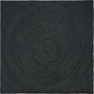 vidaXL Килими за помещение Тъмносиво 300 x 300 cm юта (42010570)