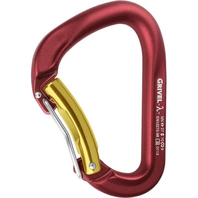 Grivel HMS карабинер Grivel Lambda Twin Gate HMS carabiner - Red - размер Twin Lock (323-0113-0111)
