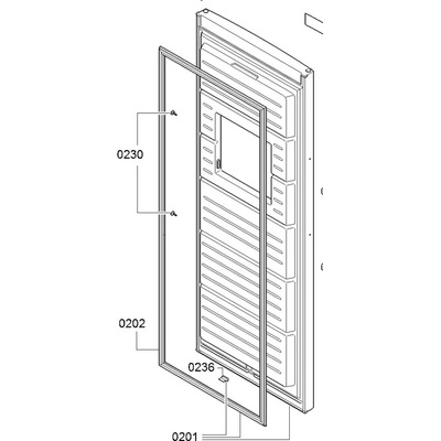 Bosch Siemens 00711523 originální magnetické těsnění dveří mrazničky 1475 × 575 mm, EAN 4062535183241