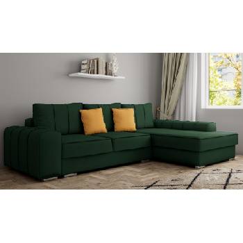 Холна гарнитура Нортън зелен с горчица