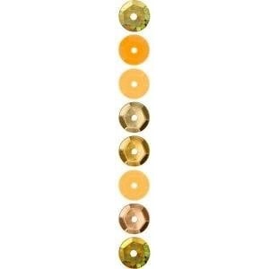 TITANUM Sequins 7mm 8 colors x 2, 5g zlote