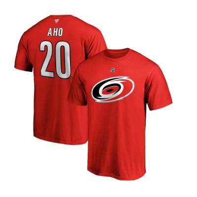Carolina Hurricanes мъжка тениска Sebastian Aho #20 Name & Number red - S (HOK-123974-5)
