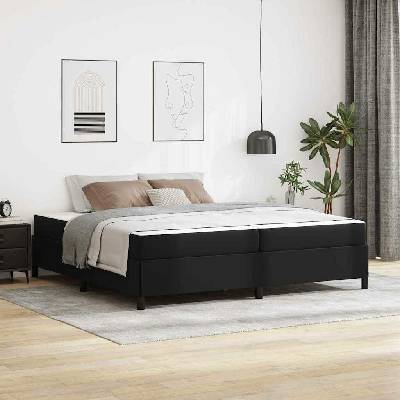 zahrada-XL 3398433 Rám postele s matrací s matrací Černá textil