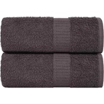 vidaXL Кърпи за пране FROGN 2 бр. Антрацит 30x30 см 360 г/м2 (136673)