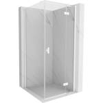 Mexen Mist-H T дясна врата за душ кабина 70 x 70 см, прозрачна, бяла - 8A5T-070-070-20-00-P (8A5T-070-070-20-00-P)