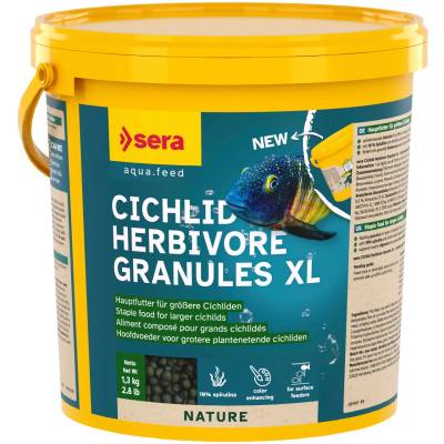 SERA Cichlid Herbivore Granules XL 3, 8 L / 1, 3 kg