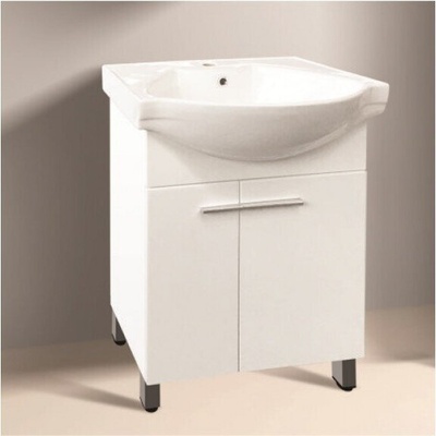 InterCeramic Мебел за баня pvc icp 7055 - 2 врати с порцеланов умивалник 4760 (icp 7055)