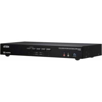 Image 1 of ATEN Kvm превключвател aten cs1844-at-g, 4 порта usb 3.0, За 2 hdmi монитора (aten-cs1844-at-g)