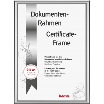 Hama rámeček hliníkový DETROIT, stříbrný, 21 x 29,7 cm – Zboží Živě