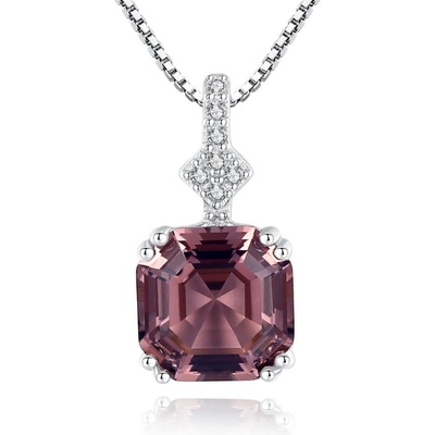 Silenti Jewelry Сребърно колие "Топаз" - Кафяв