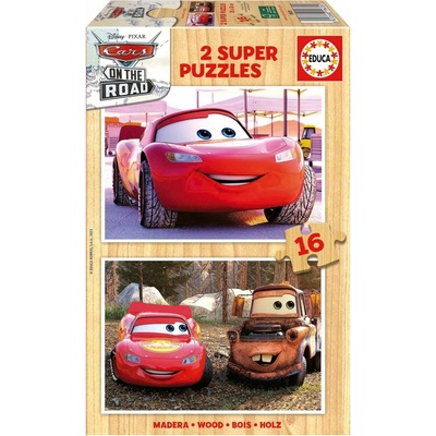 Educa Cars 2 2 x 16 dílků