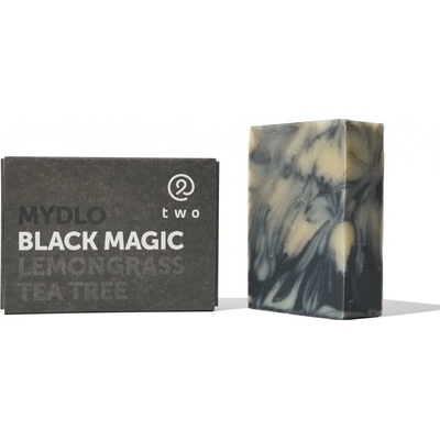 Two cosmetics BLACK MAGIC tuhé mydlo s čiernym uhlím 100 g