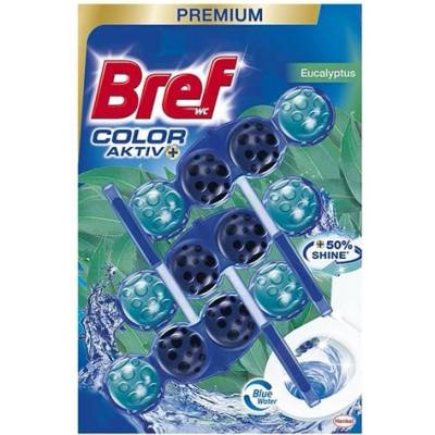 Bref Ароматизатор за тоалетна Color Active, евкалипт, 3 х 50 (5070100088)