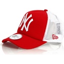 New Era 9Forty Trucker Clean T NY Scarlet White Cap