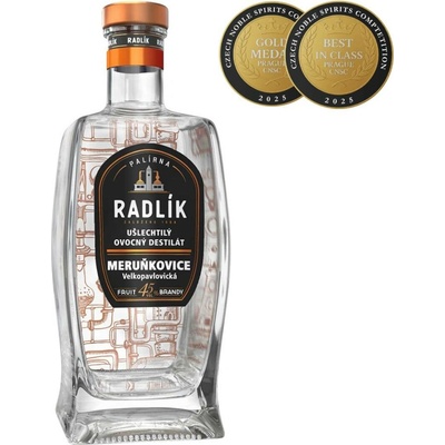Radlík Meruňkovice Velkopavlovická 45% 0,5 l (holá láhev)