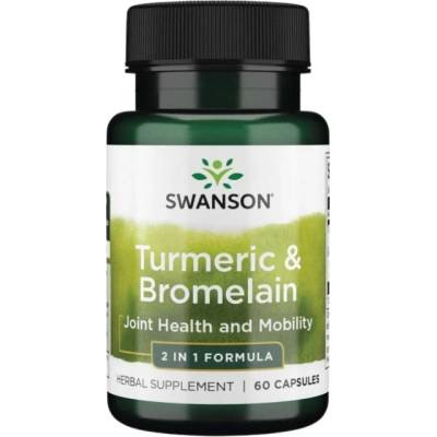Swanson Turmeric & Bromelain [60 капсули]