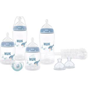 Nuk Комплект шишета NUK First Choice + - TC, РР, 8 части, 150 ml + 300 ml, за момче (10225356) - ozone