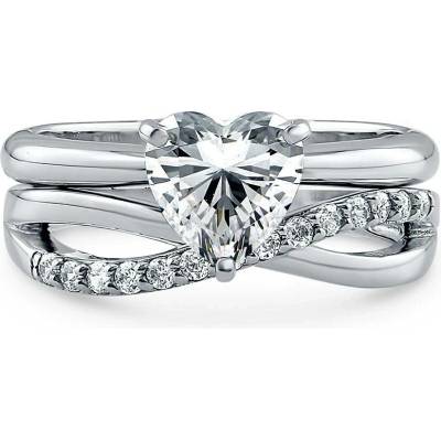 Mabell Set dámských stříbrných prstenů ADELLE CZ221R0442 9C45